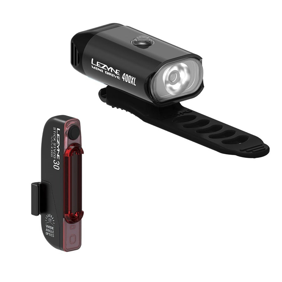 Lezyne Mini Drive 400XL / Stick Drive Light Set