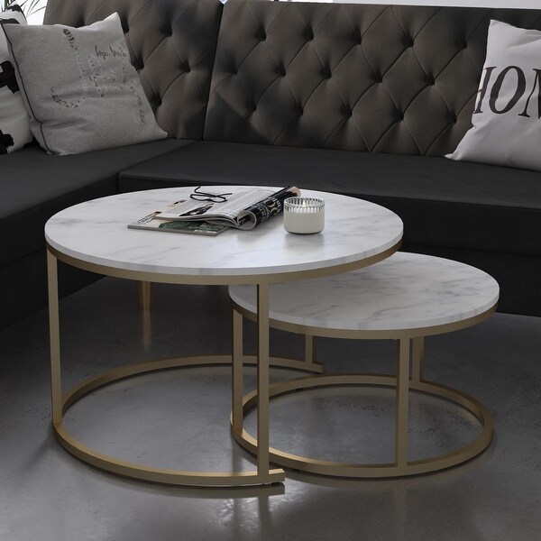 CosmoLiving by Cosmopolitan Amelia Nesting Coffee Tables