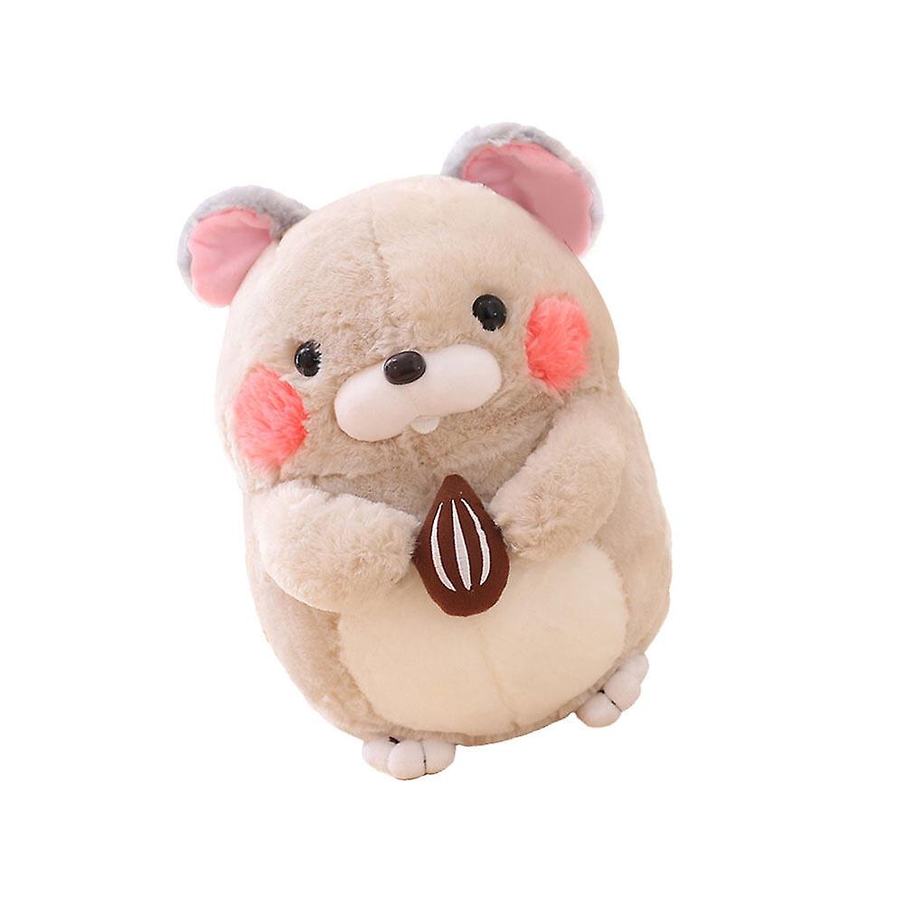 1pc Hamster Plush Plaything Cushion Throw Pillow Cartoon Animal Shape Design For Kids Friends (melon Style 40cm)