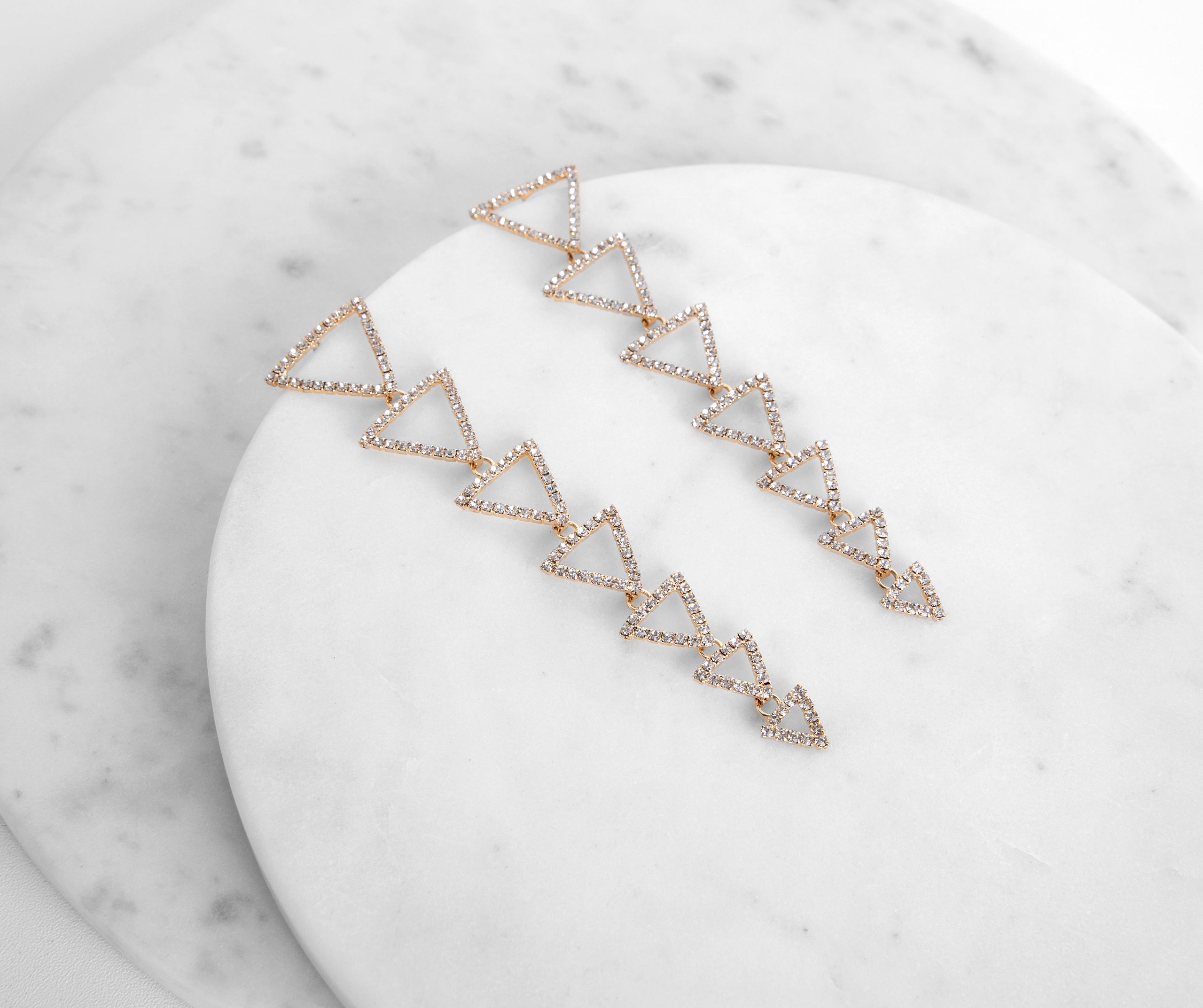 Trendy Triangle Duster Earrings