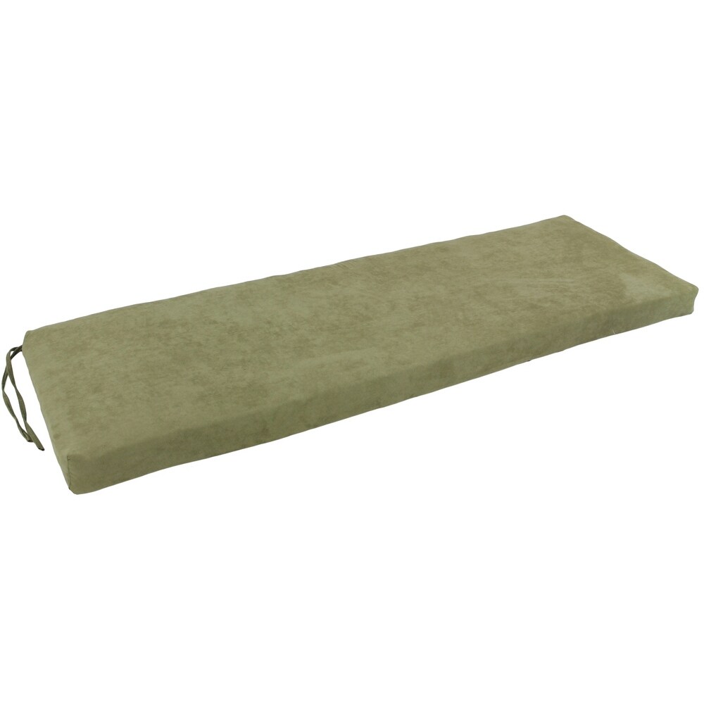 Microsuede Indoor Bench Cushion (57   60   or 63 inches wide)