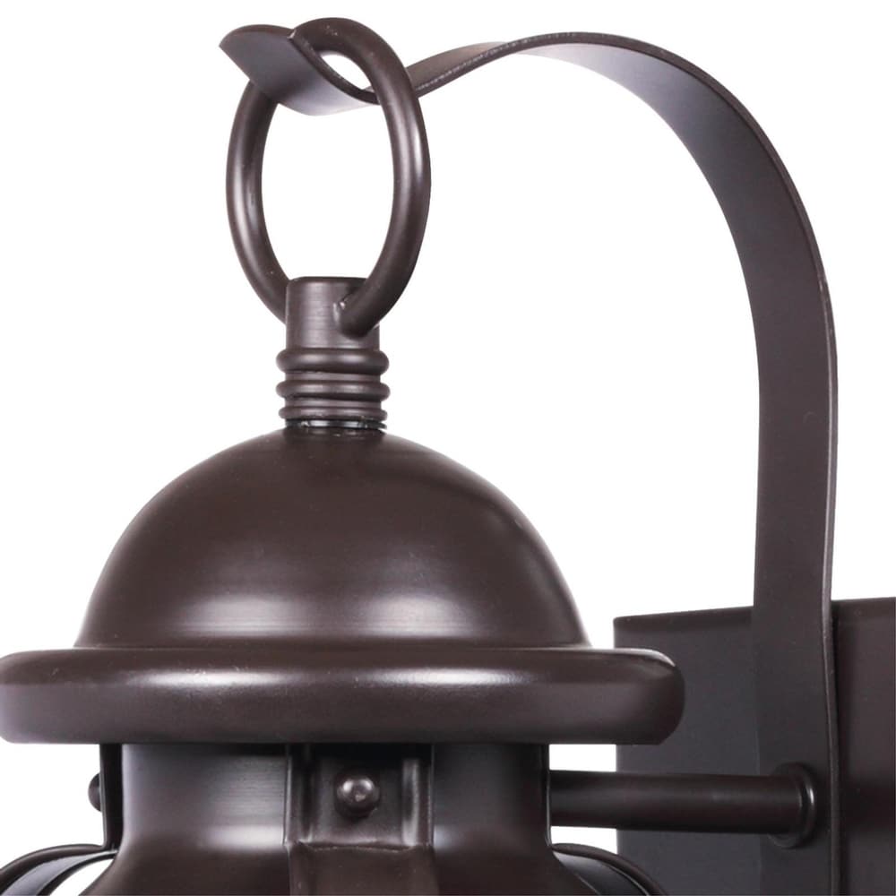 Westinghouse Weatherby One Light Exterior Wall Lantern  Weathered Bronze Finish on Steel with Clear Glass