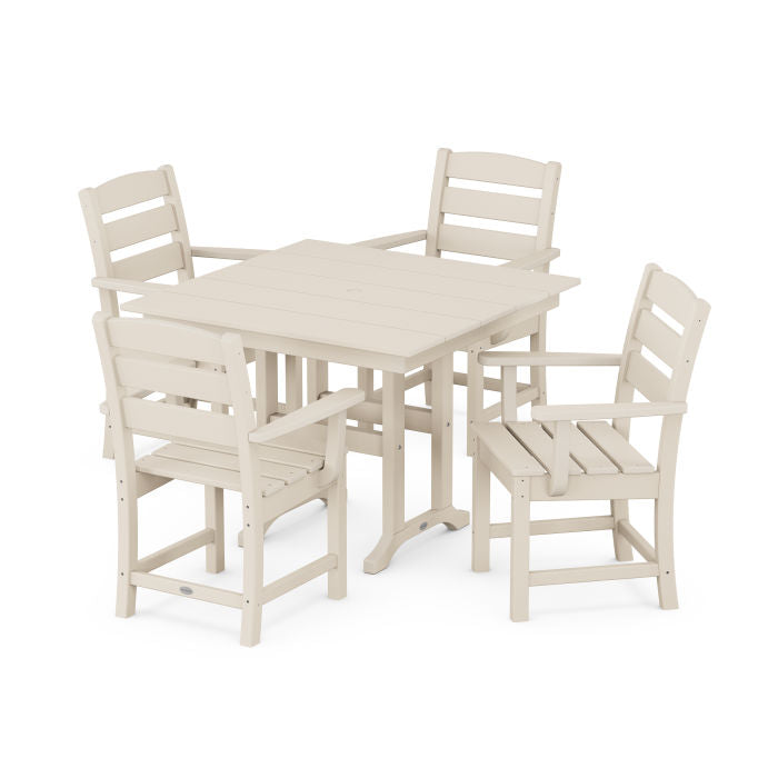 Polywood Lakeside 5-Piece Farmhouse Dining Set PWS1149-1