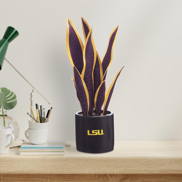 Forever Leaf Lsu Faux Snake Plant， Indoor Artificial Plant For Home Decor