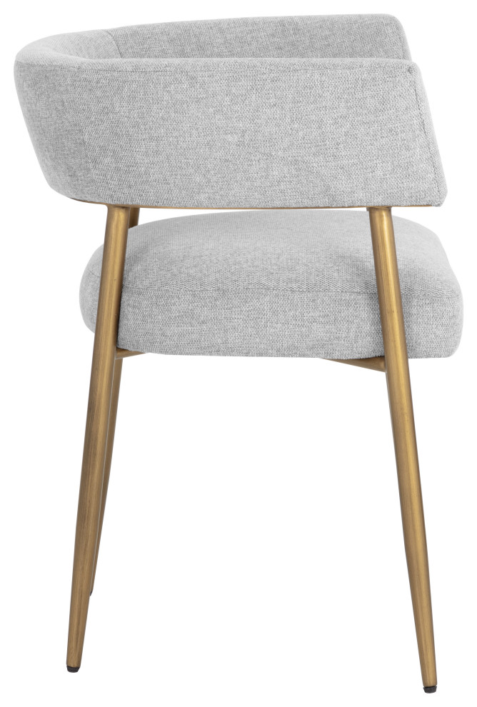 Maestro Dining Armchair Belfast Heather Grey   Midcentury   Dining Chairs   by Sunpan Modern Home  Houzz