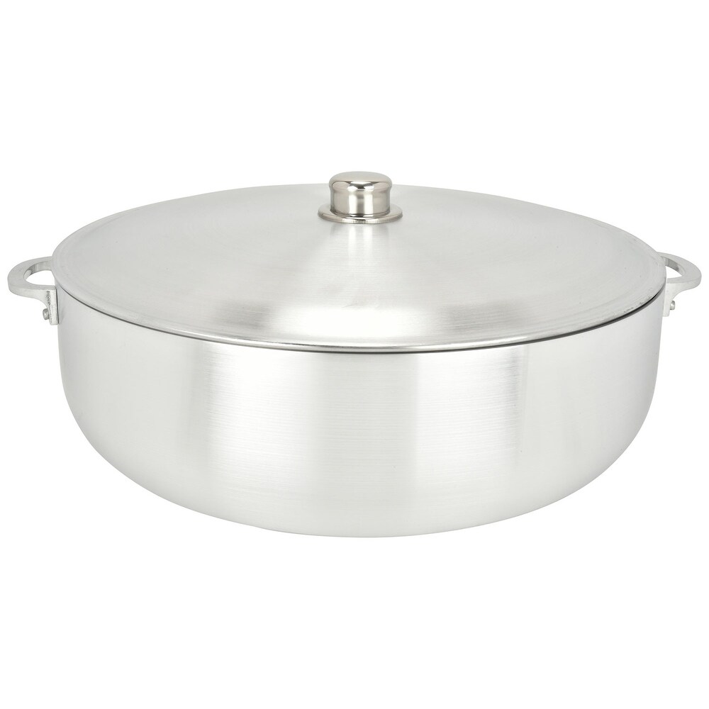 Chef PRO Commercial Grade Aluminum Caldero Stock Pot  28.4 Quarts   28.4 Quarts