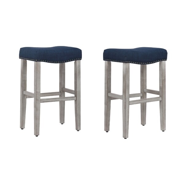 Henley 29-inch Saddle Bar Stool (Set of 2) - 29