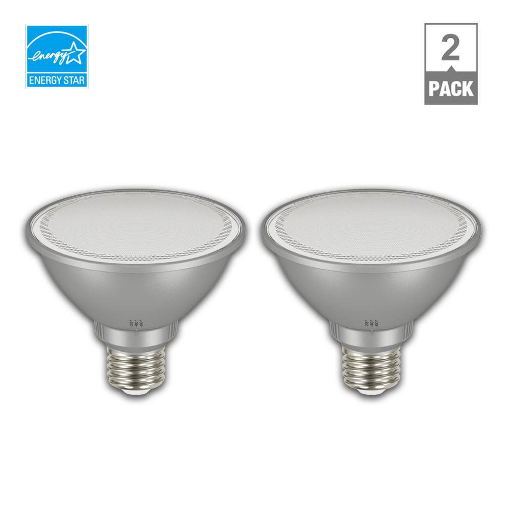 EcoSmart 75-Watt Equivalent PAR30S Dimmable Adjustable Beam Angle LED Light Bulb Bright White (2-Pack) A20PR30S75ES32