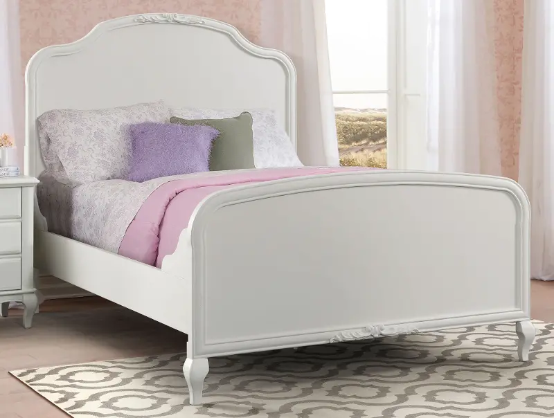 Kelly White Twin Bed