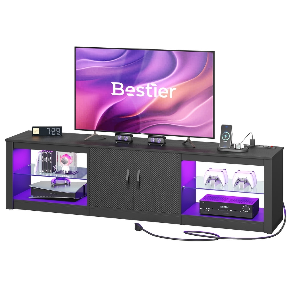 70 inch Modern TV Stand for TVs up to 75 inch with LED   Outlet   70 inch