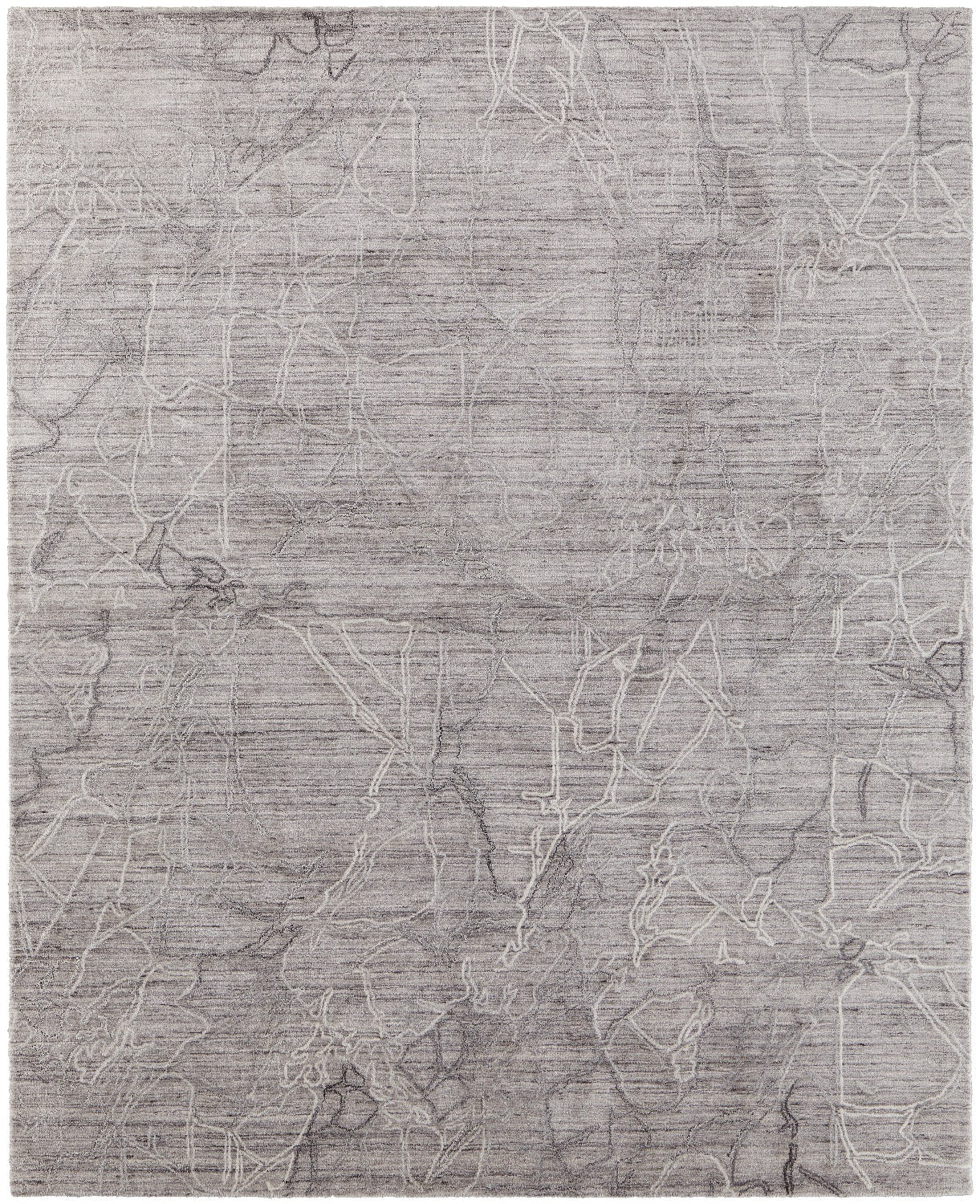 Archor Abstract Hand Tufted Gray / Ivory Rug