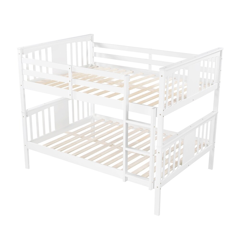 Full over Full Solid Pine Bunk Bed with Legs 79.6\