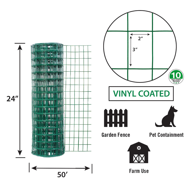 FENCE VNYL GRN 24