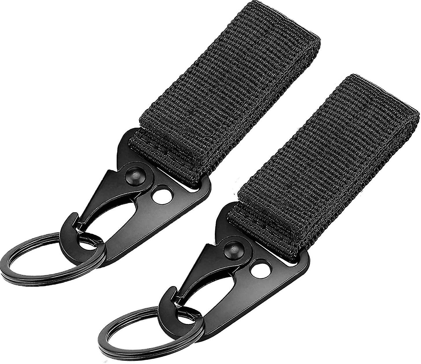 Tactical Hanging Carabiner With Tether Buckle For Backpack Strap， Keychain， For Camping