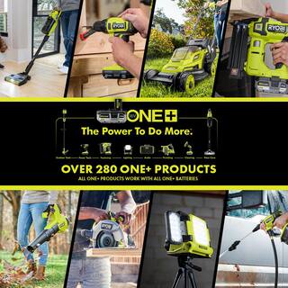 RYOBI ONE+ 18V 13 in. Cordless Battery String TrimmerEdger and 22 in. Hedge Trimmer with 4.0 Ah Battery and Charger P2080-HDG