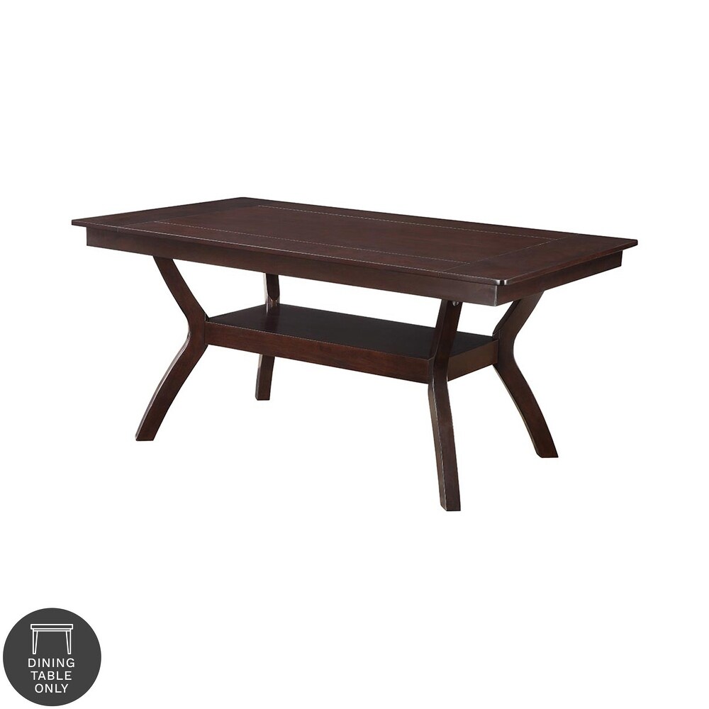 Copper Grove Schmidt Dark Cherry 64 inch Wood Dining Table with Shelf