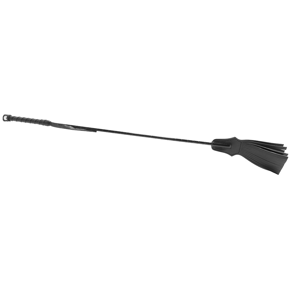 Tasselled Riding Crop in Black