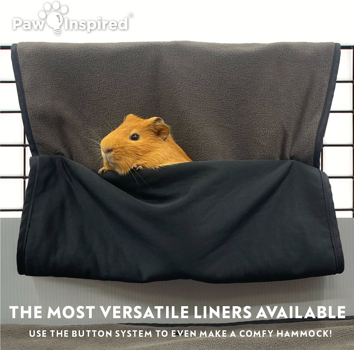 Paw Inspired Washable Fleece Guinea Pig Cage Liners