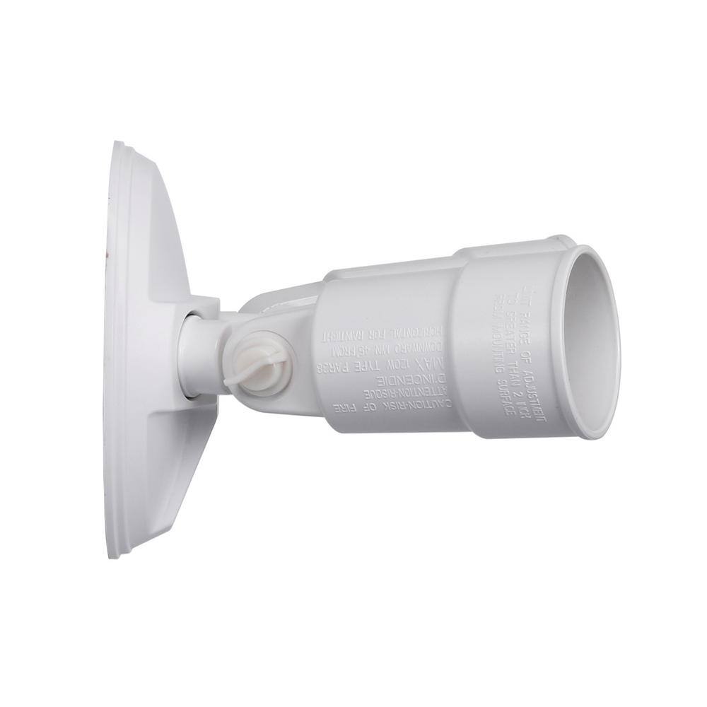 Honeywell Dual Head Outdoor Flood Light in White Finish (2-Pack) NO0000B20610-2