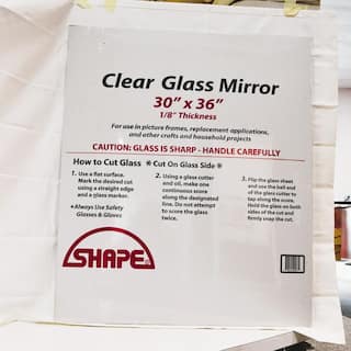 SHAPE PRODUCTS Medium Rectangle Mirror (36 in. H x 30 in. W) 33036CLM