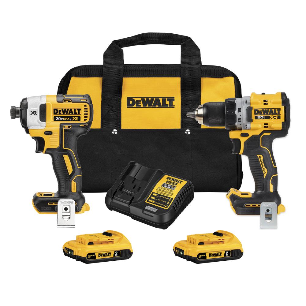 DEWALT 20V MAX XR 1/2 Drill/Driver and 1/4 Impact Driver Kit DCK248D2 from DEWALT