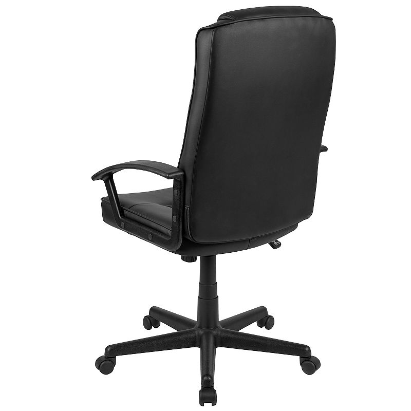 Flash Furniture Biscayne Flash Fundamentals High Back LeatherSoft Office Chair