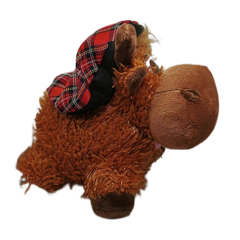 Highland Cow with Tartan Hat  by Loch Gael