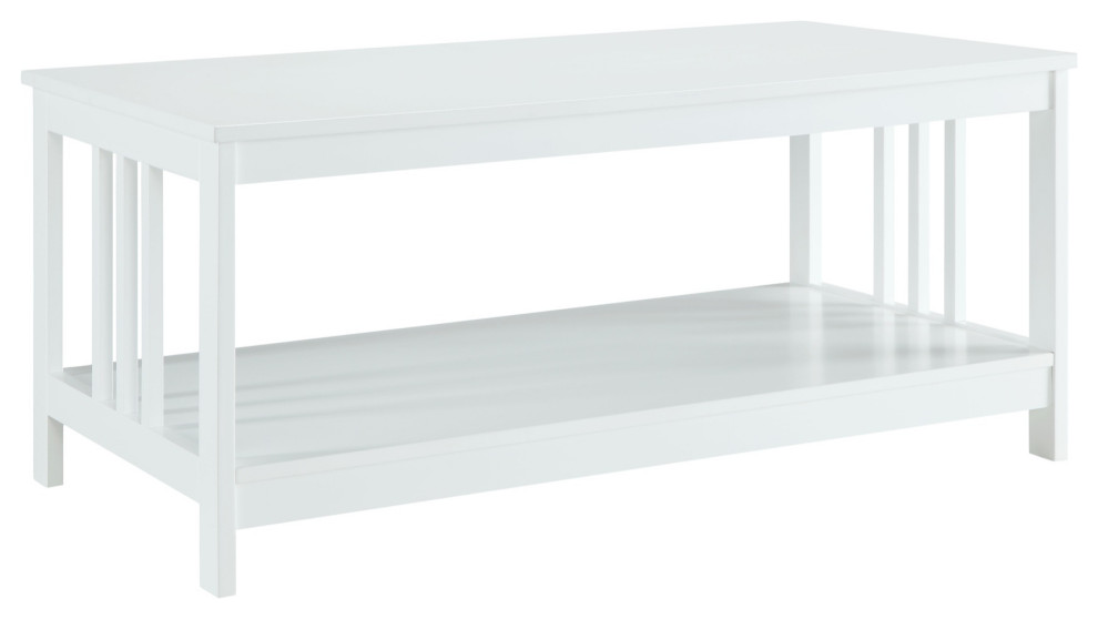 Mission Coffee Table With Shelf   Craftsman   Coffee Tables   by Convenience Concepts  Houzz