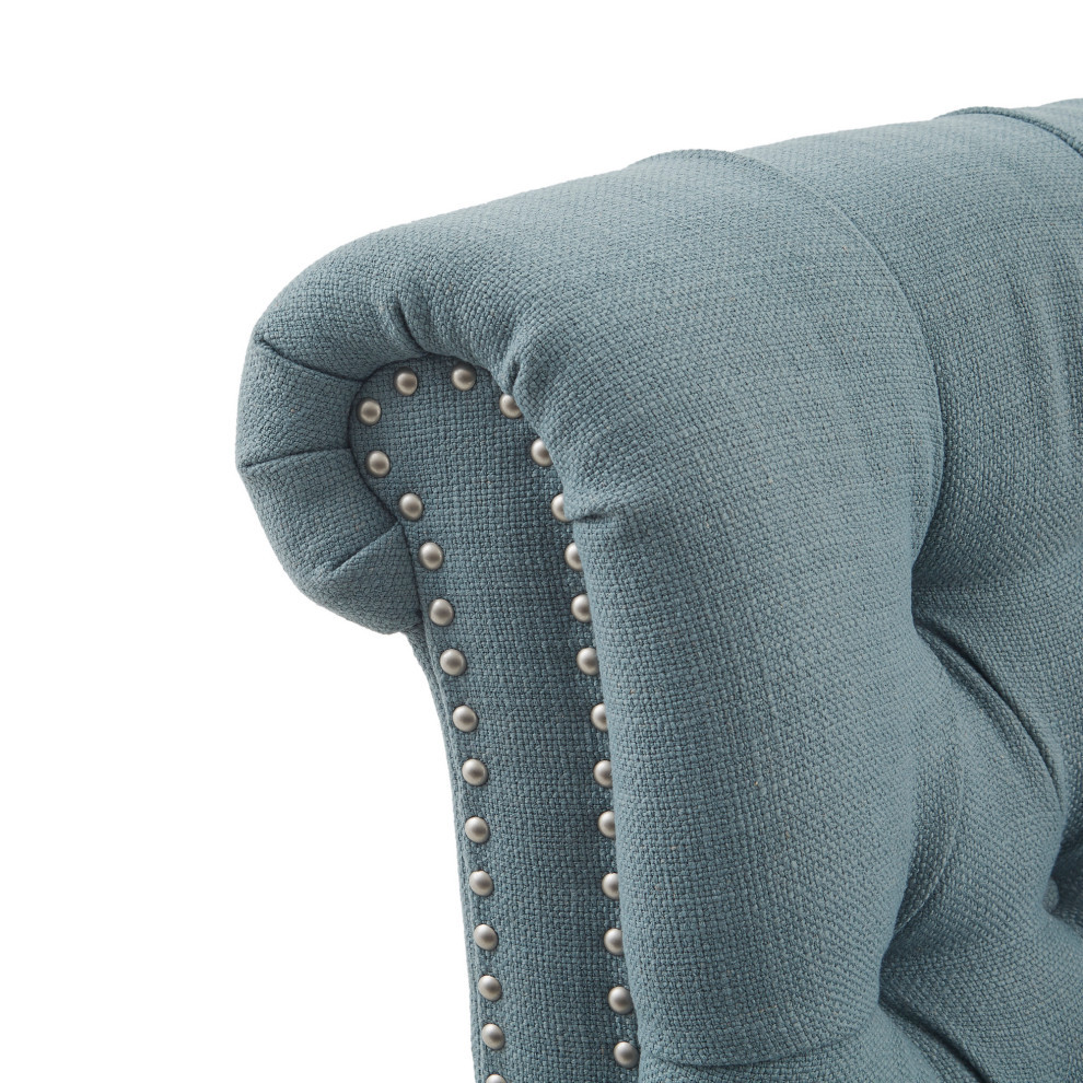 Aidan Rolled Back Push Back Recliner Accent Chair   Transitional   Recliner Chairs   by Olliix  Houzz