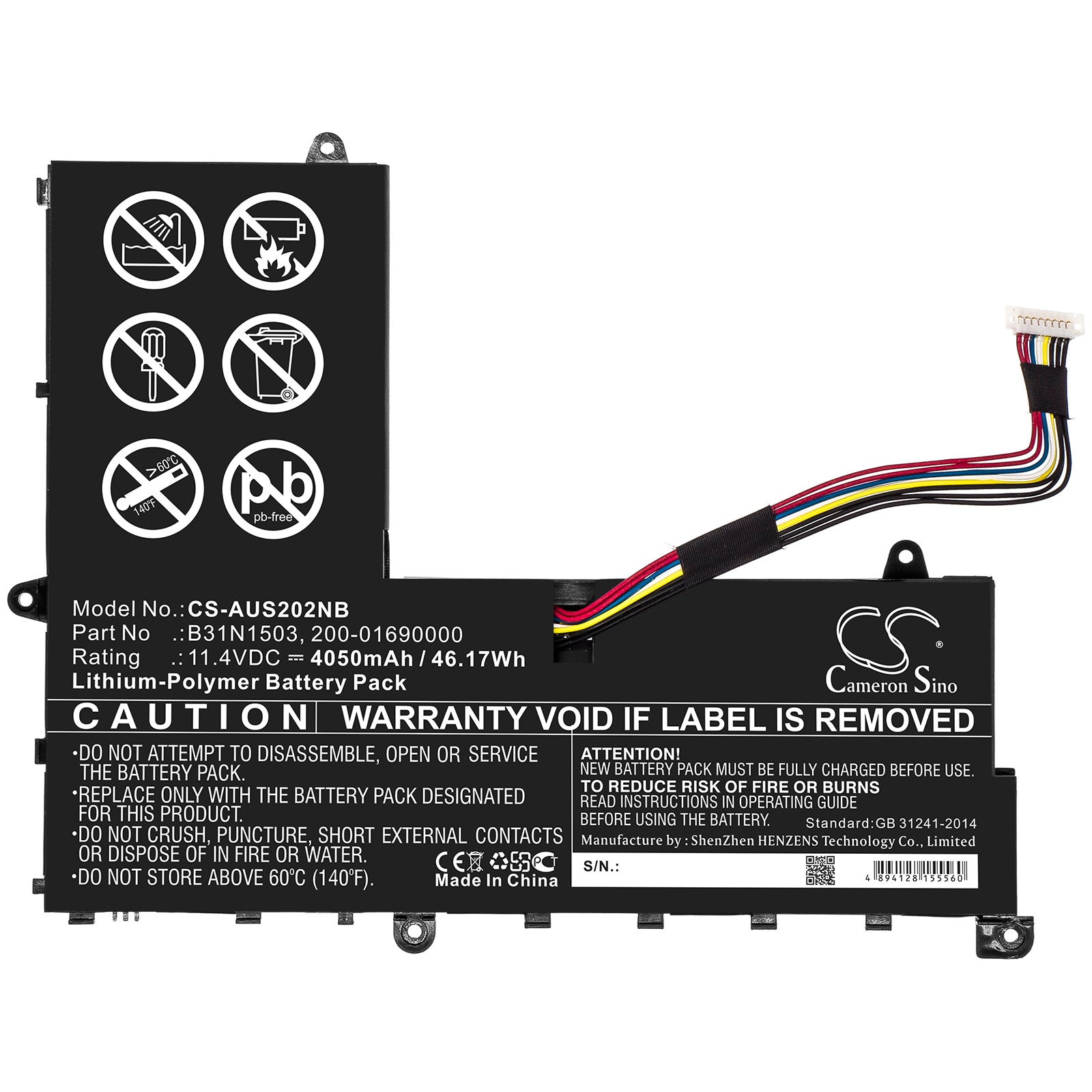 Asus E202SA E202SA Serie E202SA1A E202SA1B E202S Replacement Battery BatteryClerkcom Laptop and Notebook