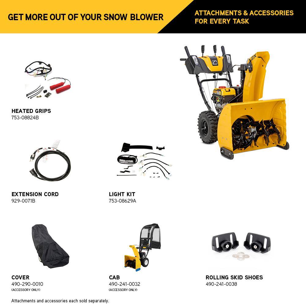 Cub Cadet 2X 26 in. 243cc IntelliPower Two-Stage Electric Start Gas Snow Blower with Power Steering and Steel Chute 2X 26 IP