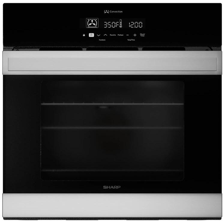 Sharp 24-inch, 2.5 cu. ft. Built-in Single Wall Oven with True European Convection SWA2450GS