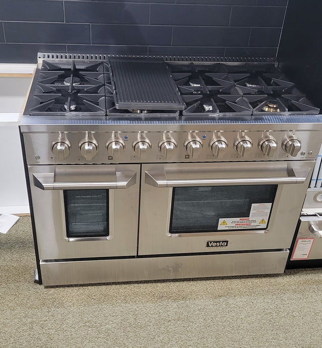 Vesta 483939 Stainless Steel Freestanding Full Gas Range