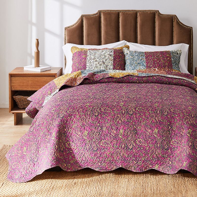 Barefoot Bungalow Paisley Slumber Quilt Set