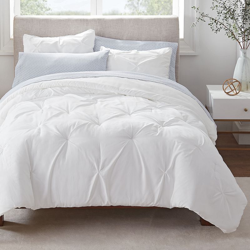 Serta? Simply Clean Antimicrobial Pleated Comforter Set with Sheets