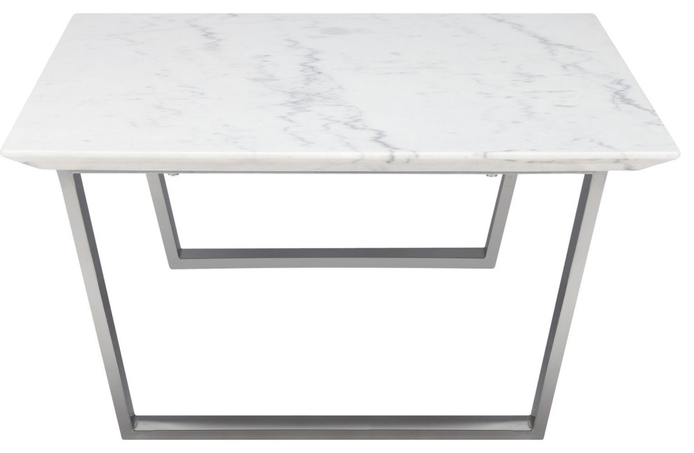 Nuevo Furniture Catrine Coffee Table  White/Silver   Contemporary   Coffee Tables   by Unlimited Furniture Group  Houzz