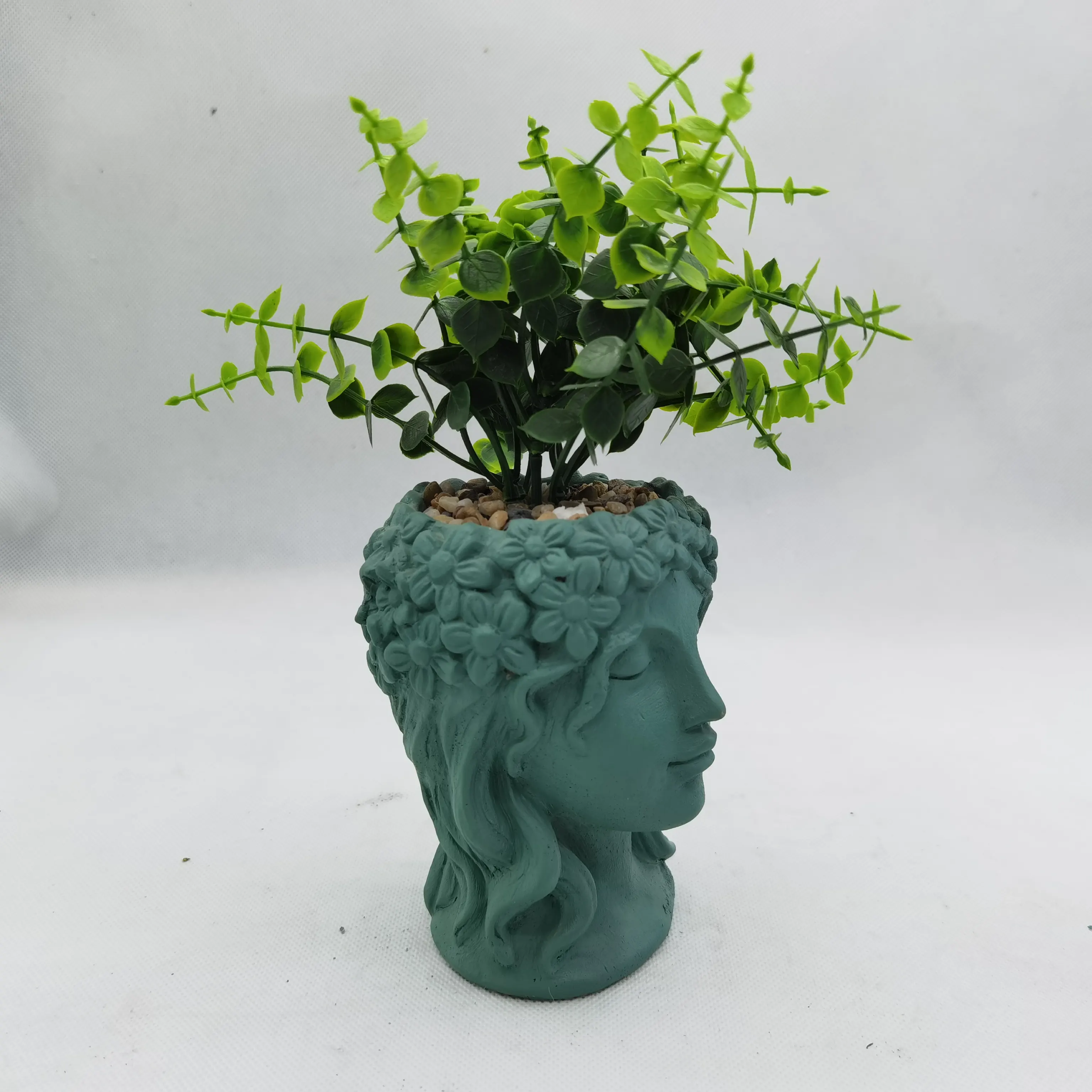 Custom Figure Sculpture Cement Artificial Flowers Plant Pots Garden Supplies for Garden Decor