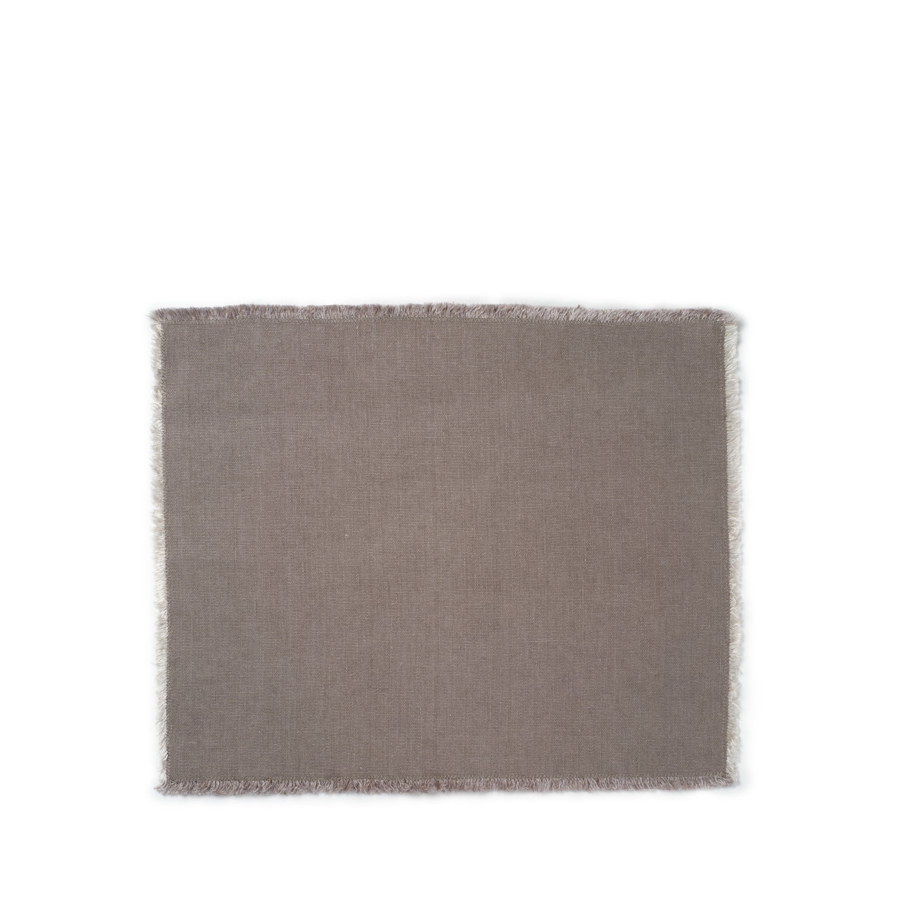 Hopsack Linen Placemat in Warm Gray (Set of 2)