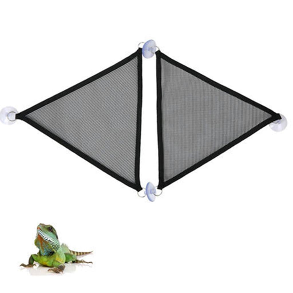 Set of 2 Breathable Mesh Reptile Hammock Bed Nest House L