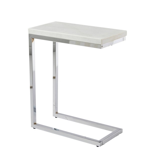 Echo Chairside Table White Steve Silver Co