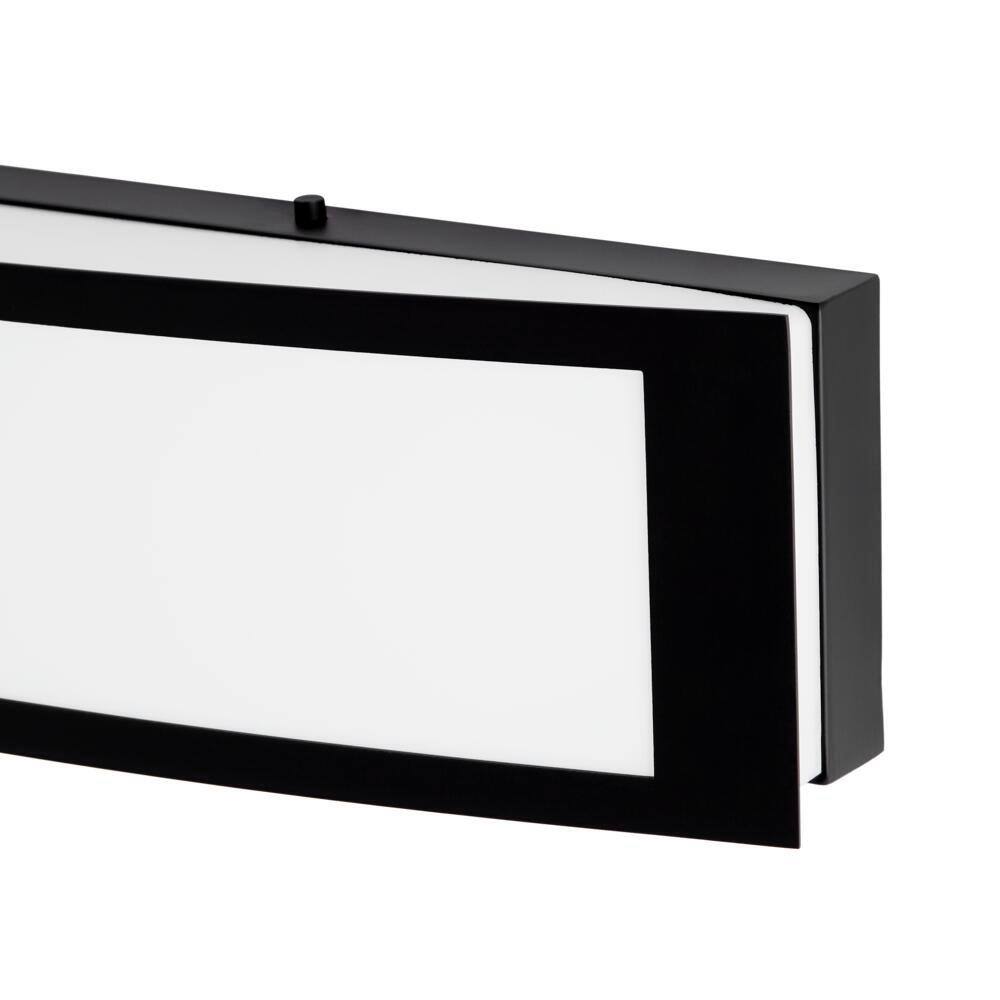 Hampton Bay Woodbury 24.5 in. Matte Black LED Vanity Light Bar IQP1381L-4BK