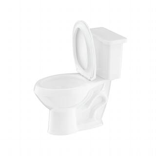 Two-Piece 1.28 GPF Single Flush Elongated Toilet in White Seat Included HKD-TTPT2468S-W