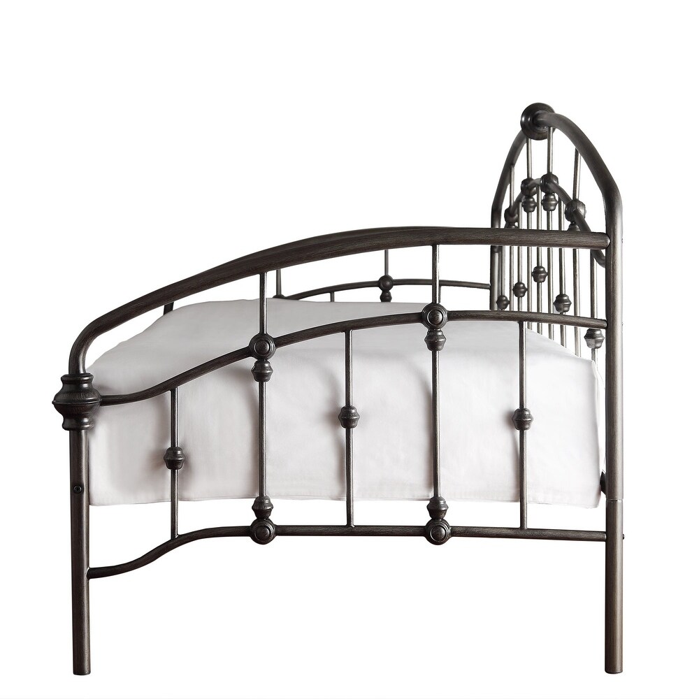 Lacey Round Curved Double Top Arches Victorian Iron Metal Daybed by iNSPIRE Q Classic