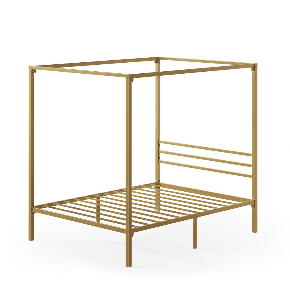 Priage by ZINUS Metal Canopy Platform Bed Frame