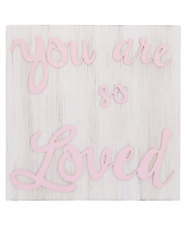 NoJo NoJo You are so Loved Wood Nursery Wall Dandeacute;cor