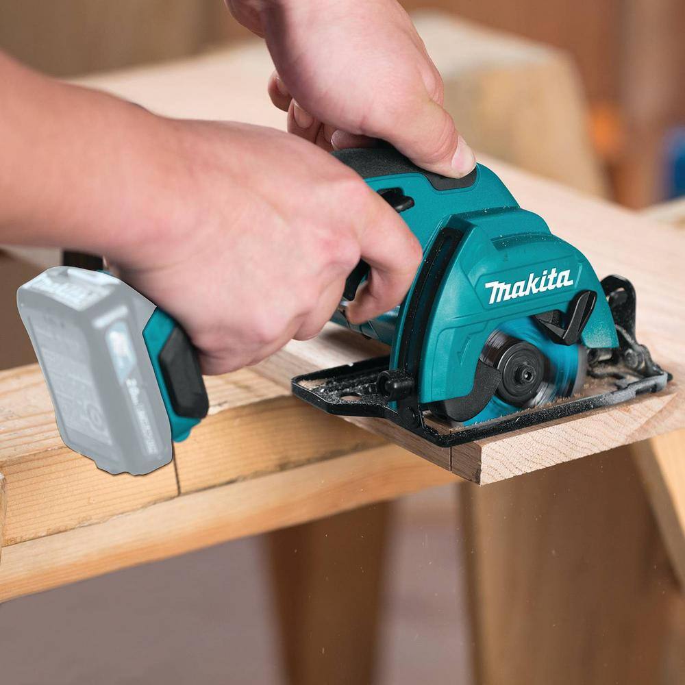 Makita 12V max CXT Lithium-Ion 3-38 in. Cordless Circular Saw (Tool-Only) SH02Z