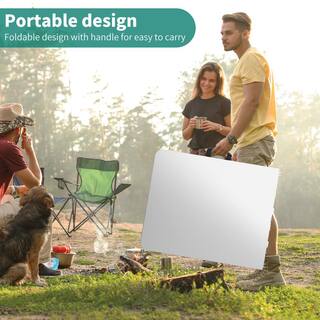 DEXTRUS 6 ft. Folding Tables with Carrying Handle Plastic Fold Up Table for Outdoor Camping Picnic Parties Indoor Events HDLPT0003170AV