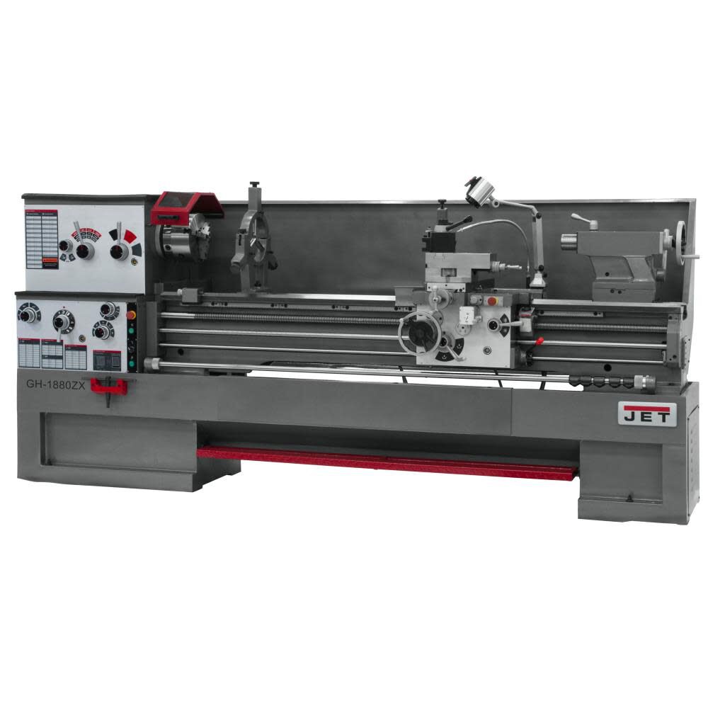 JET Gear Head 18 x 80 ZX 3-18 In. Spindle Bore Lathe 321970 from JET