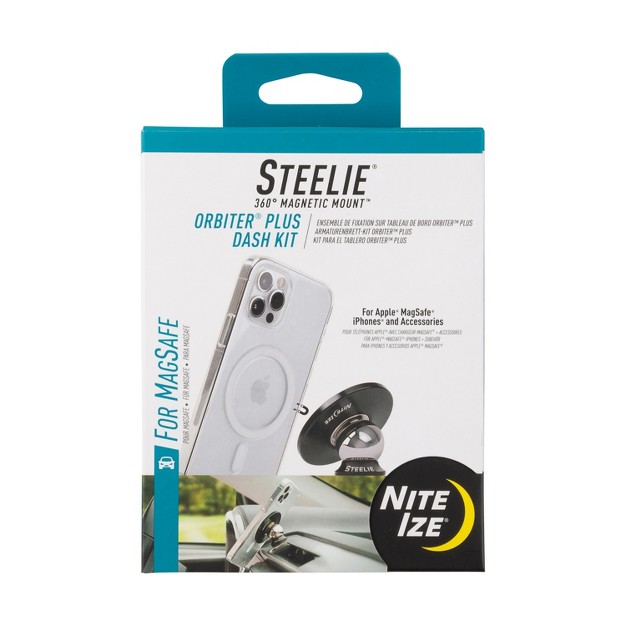 Nite Ize Steelie Orbiter Plus Dash Mount Kit Magnetic Cell Phone Holder For Car Dashboard