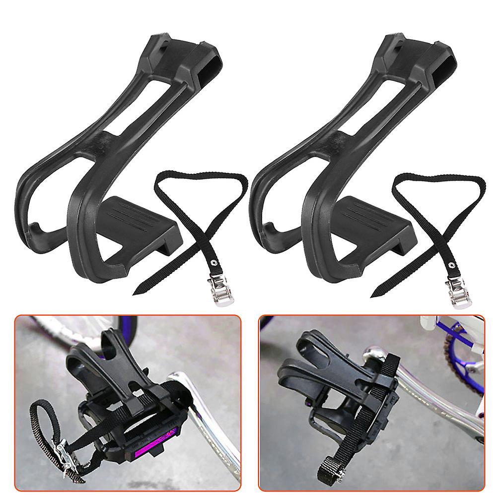 1 Set Cycling Bicycle Bike Toe Clip Toe Pedal Clips and Straps For Fixie Road Bike Non Slip